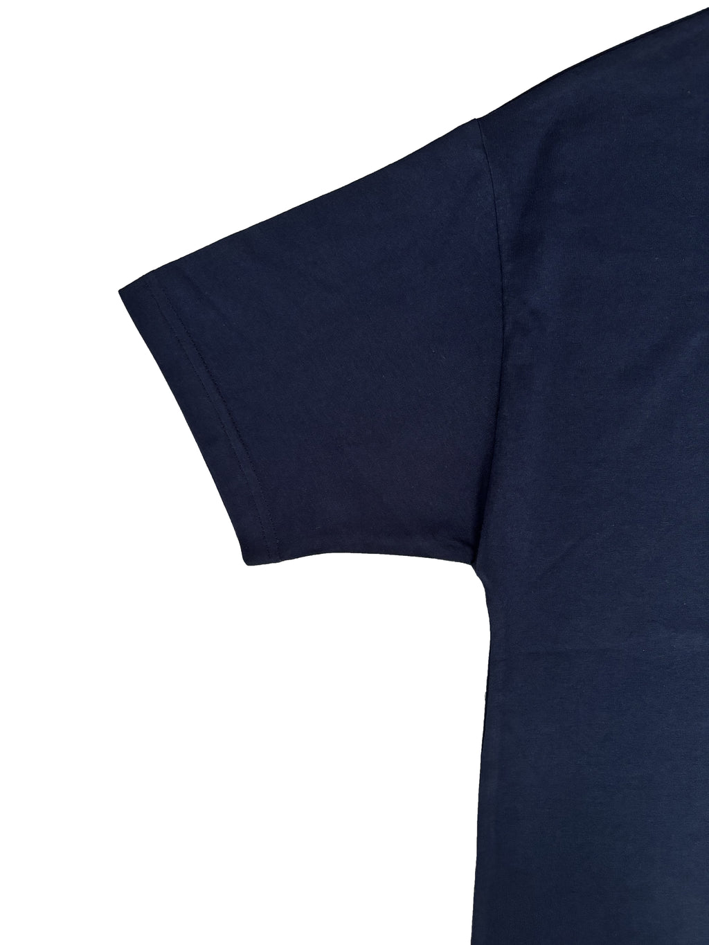 Lacivert Bisiklet Yaka Düz Basic Baskısız Oversize Erkek Tişört